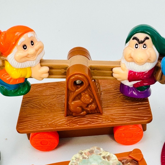 McDonald's Snow White and the Seven Dwarfs Happy Meal Toys 1992 Disney Lot Of 5 - Picture 4 of 10